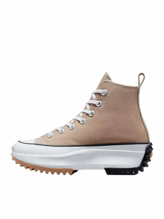 Converse Run Star Hike Flatforms Sneakers Μπεζ