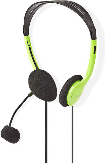 Nedis On Ear Multimedia Headphone with Microphone 3.5mm Jack CHST100GN