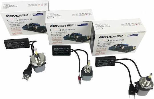 Mover Samsung Λάμπες Αυτοκινήτου F3 H1 LED 6500K Ψυχρό Λευκό 24V 26W 2τμχ