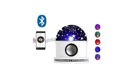 Led Kids Projector Lamp Star Sky with Star Projection White