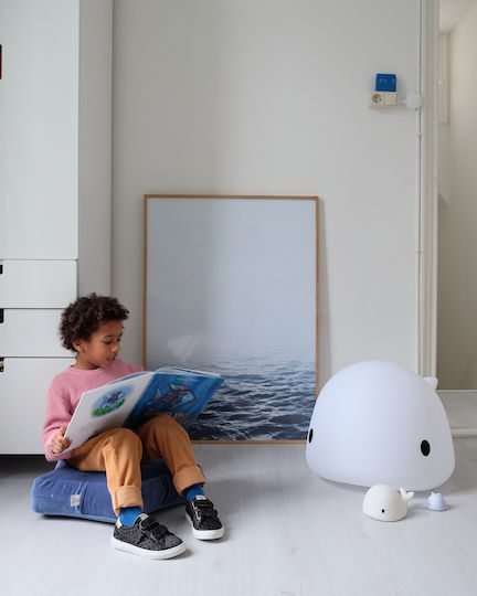 Flow LED Kinder Dekorative Lampe Berührung Moby Blau 7.5x4.5x5.5εκ.
