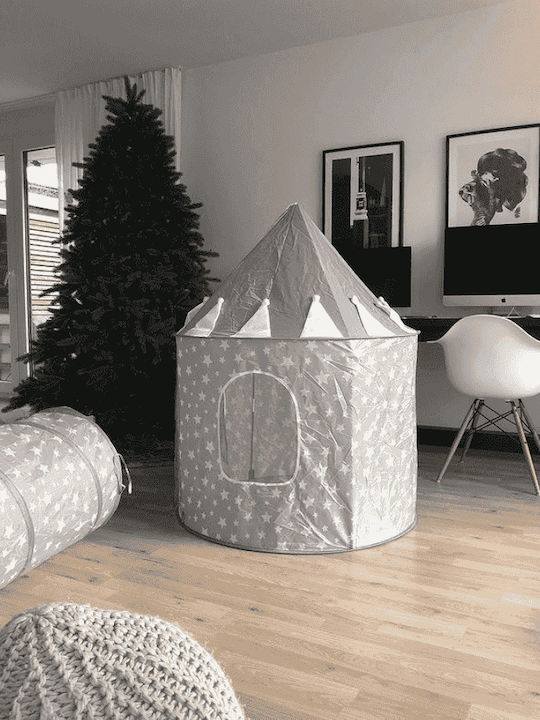 Kids Concept Kids Play Tunnel Stars KC Gray