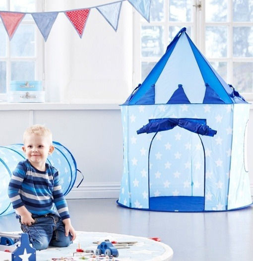 Kids Concept Kids Castle Play Tent Star for 3+ years Blue