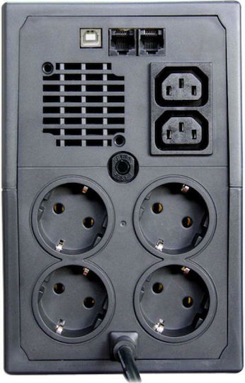 Orvaldi ID1K5CH UPS Line-Interactive 1500VA 900W with 6 Power Plugs