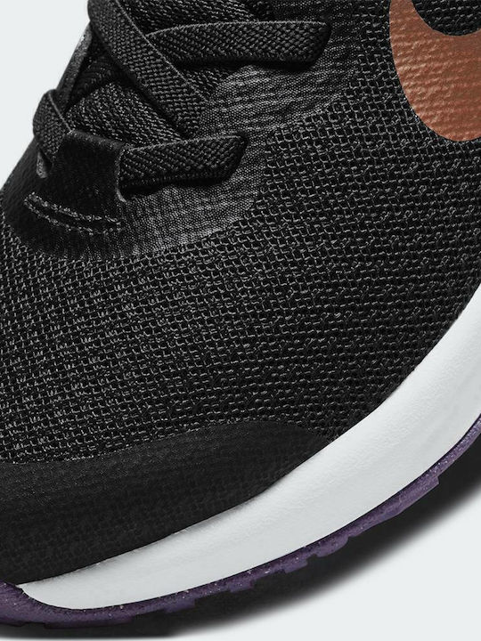 Revolution Revolution Kids Sports Shoes Running with Hoop & Loop Closure Black / Metallic Red Bronze / Pink Foam