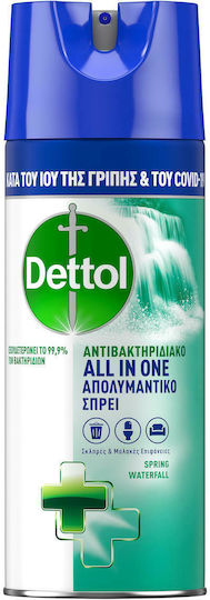 Dettol All In One Καθαριστικό Spray Γενικής Χρήσης με Απολυμαντική Δράση Spring Waterfall 400ml