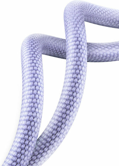 Baseus Crystal Shine Geflochtenes USB 2.0 Kabel USB-C männlich - USB-A 100W PD Lila 2m CAJY000505