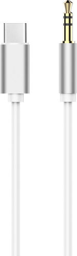 Partner Tele USB Typ-C Kabel USB 2.0 Männlich 3,5 mm Weiß 1m T100300172A