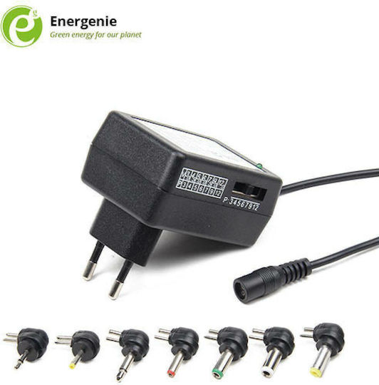 Energenie Universal Power Adapter 12V 1A With Power 12W With Plug Set (EG-MC-008)