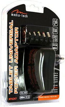 Media-Tech Universal Power Adapter 12V 2A with Power 24W with Plug Set (MT6267)