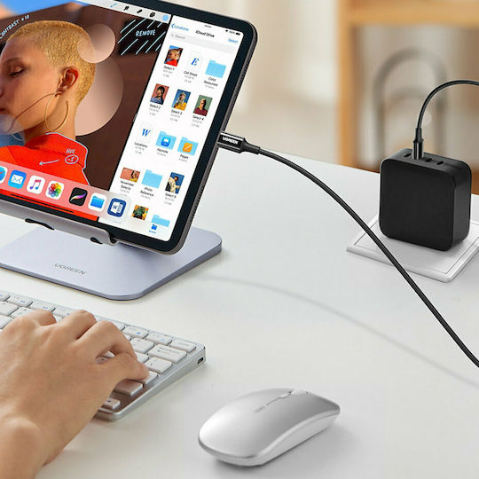 Ugreen US300 USB 2.0 Cable USB-C male - USB-C 100W PD Μαύρο 1m 80371