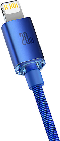 Baseus Crystal Shine Braided USB-C to Lightning Cable 20W Blue 2m (CAJY000303)