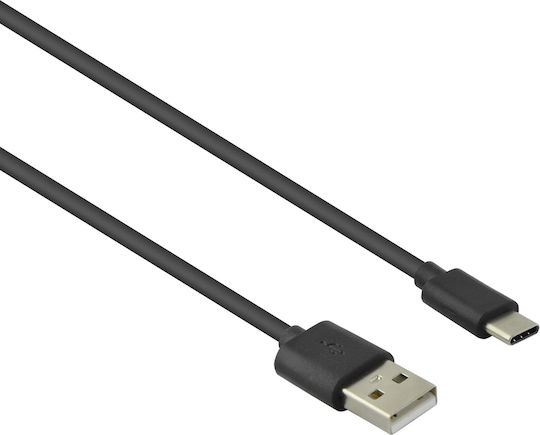 Lamtech USB 2.0 Cable USB-C male - USB-A 18W Black 2m (LAM446834)