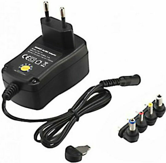 KAL Electronics Universal Τροφοδοτικό Ρυθμιζόμενης Τάσης 3 έως 12V 0.6A με Ισχύ 7.2W με 4 βύσματα (YSV500-600)