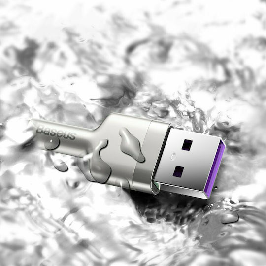 Baseus Cafule Braided USB 2.0 Cable USB-C male - USB-A 66W PD Μαύρο 2m CAKF000201