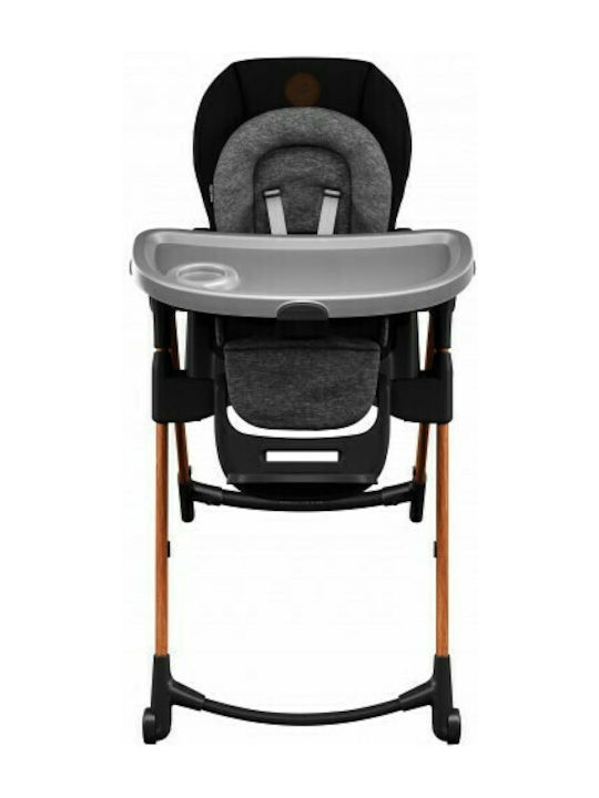 Maxi-Cosi Minla Foldable Highchair 6 in 1 with Metal Frame & Fabric Seat Gray