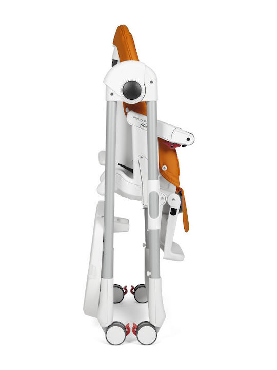 Peg Perego Prima Pappa Follow Me Αναδιπλούμενο Καρεκλάκι Φαγητού με Ρυθμιζόμενο Ύψος Πράσινο