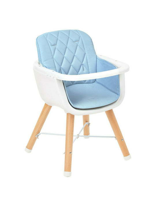 Kikka Boo Woody Baby Highchair 2 in 1 Blue