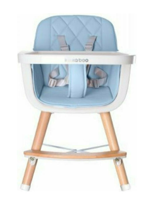 Kikka Boo Woody Highchair 2 in 1 & Leatherette Seat Mint