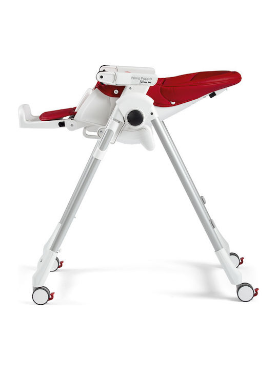 Peg Perego Prima Pappa Follow Me Αναδιπλούμενο Καρεκλάκι Φαγητού με Ρυθμιζόμενο Ύψος Μπεζ