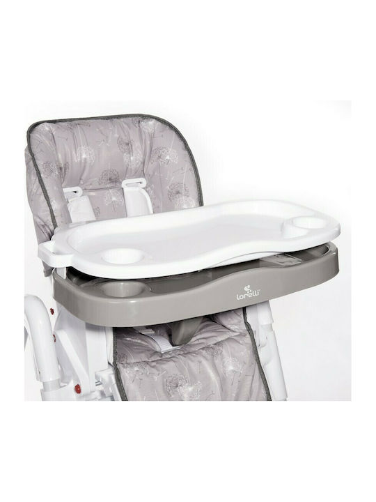 Lorelli Gusto Foldable Baby Highchair with Adjustable Height Beige Daisy