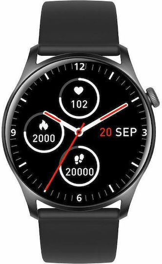 Colmi Sky 8 49mm Smartwatch με Παλμογράφο (Μαύρο)