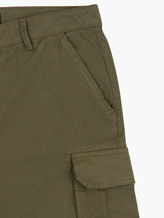 Pantaloni Scurți Bărbați Cargo Kaki