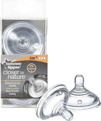 Tommee Tippee Baby Closer To Nature Teats Fast Flow 6m+