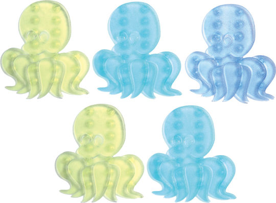 Dimitracas Baby Rutschfeste Badematten & Aufkleber Octopus Mehrfarbig 5 Stück