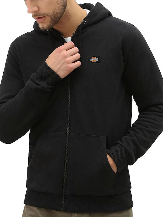 Oakport Cardigan With Hood Black