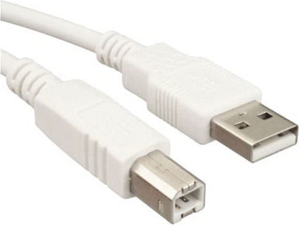 Roline USB 2.0 Cable USB-A male - USB-B male Λευκό 1.8m (11.99.8819-100)