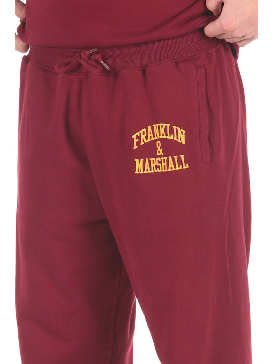 Sweatpants with Elastic Burgundy
