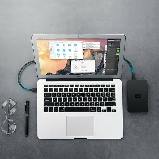 Ugreen USB 2.0 Kabel USB-A-Stecker - Mini-USB-A-Stecker Schwarz 2m 30472