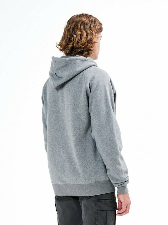 Emerson Herren Sweatshirt Jacke mit Kapuze und Taschen Gray