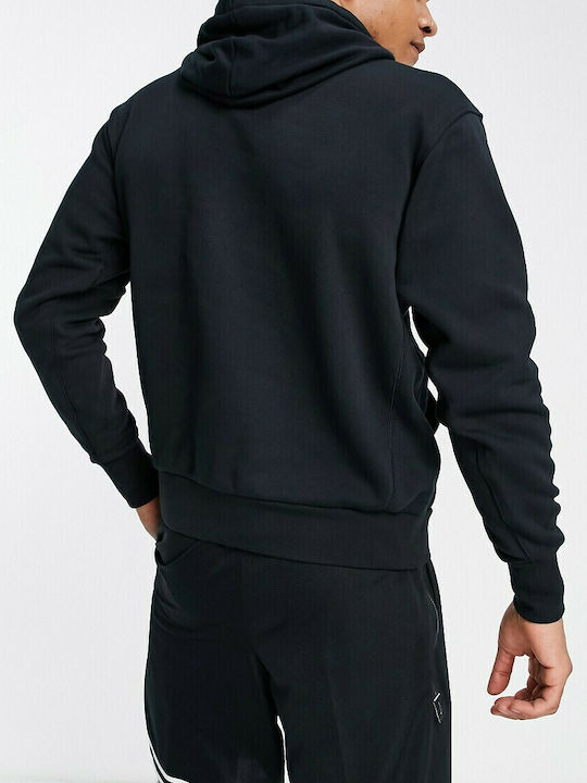 Nike Brooklyn Nets Essentials Φούτερ Μαύρο με Κουκούλα