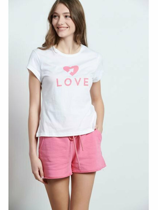 1221-909605 Femei Pantaloni scurți Pantaloni scurți Roz