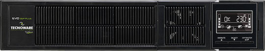 Tecnoware Evo DSP Plus 1200 UPS On-Line 1200VA 1080W με 8 IEC Πρίζες