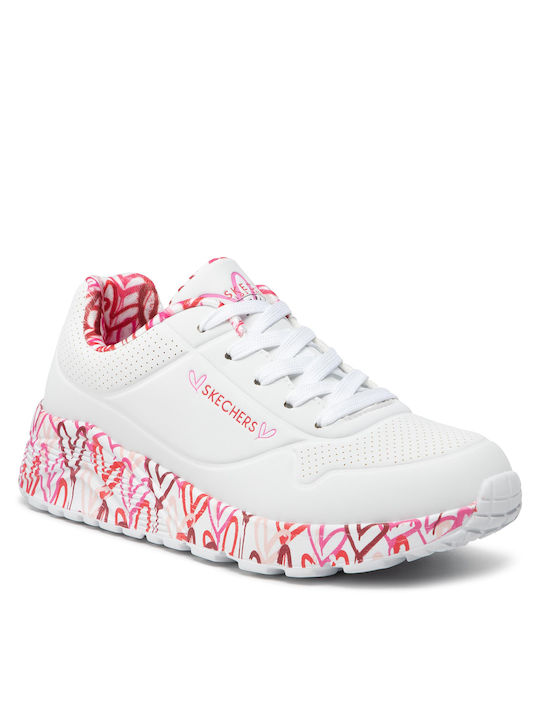 Skechers X Jgoldcrown: Uno Lite - Lovely Luv Damen Sneakers Weiß