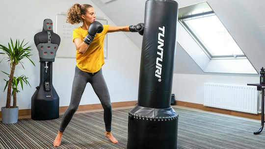 Tunturi Free Standing Bag Synthetic Filled Punching Bag 170cm Black
