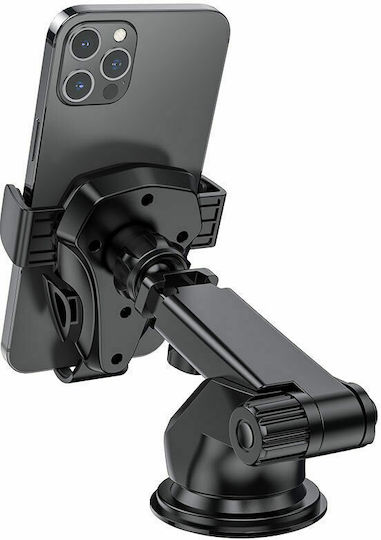 Borofone BH38 Suport Auto pentru Telefon 4.5" - 7" cu cârlige reglabile Neagră