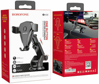 Borofone Mobile Phone Holder Car BH38 with Adjustable Hooks Black