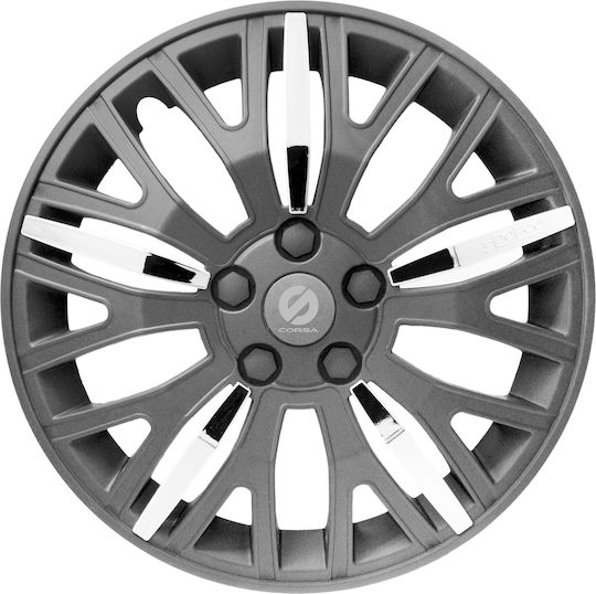 Sparco Auto Radkappen Set Leggera Carbon 4Stück 13" Gray