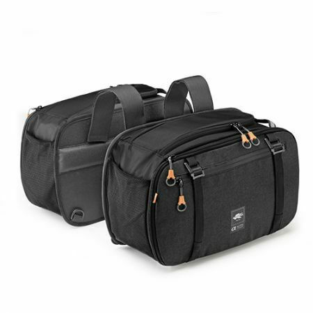 Kappa Moto AH207 Σετ Σαμάρια Μοτοσυκλέτας 30lt σε Μαύρο Χρώμα