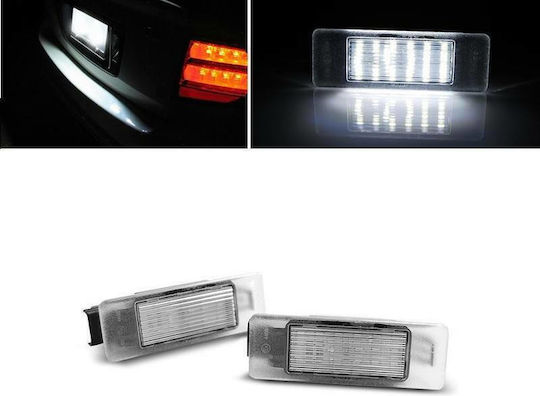 Vinstar License Plate Lights Led 12V for Citroen C2 / C3 / C4 / C5 / C6 Peugeot 1007 / 106 / 207 / 3008 / 307 / 308 / 4008 / 406 / 407 / 508 2pcs