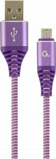 Gembird Geflochten USB 2.0 auf Micro-USB-Kabel Lila 1m (CC-USB2B-AMMBM-1M-PW) 1Stück