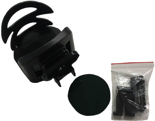 Auto Gs Car Cup Holder 1 Position for AC Vents Black in Black Color