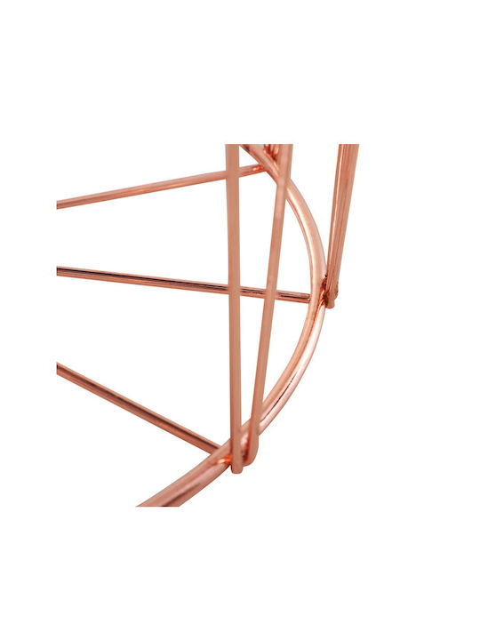 Round Metal Side Table Pink / Gold M40.7xL40.7xH49.5cm