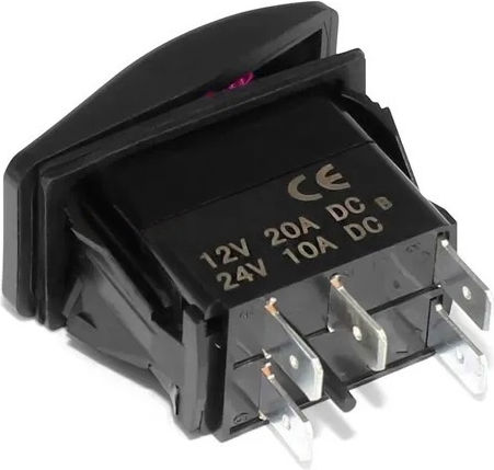 Comutator claxon auto Montaj încastrat 12V-24V Universal Negru
