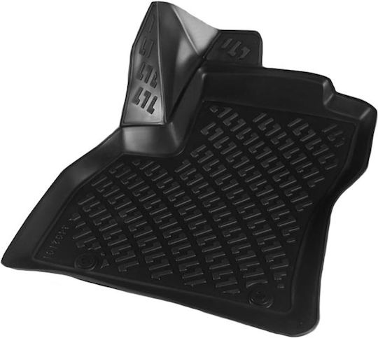 Rizline Set of Front and Rear Mats 4pcs Tray Type for Peugeot Bipper 2008 Black
