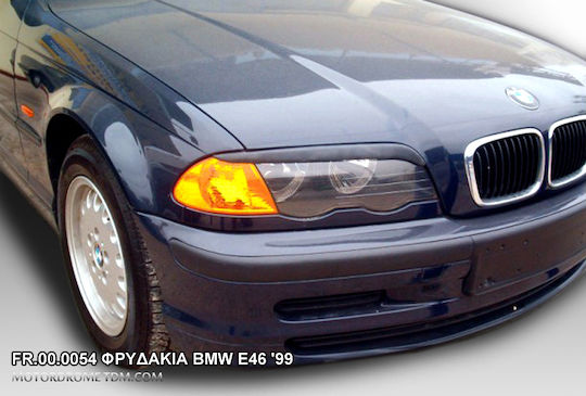 Motordrome Front Headlights Eyebrows for Bmw Series 3 E46 Coupe 1999-2002